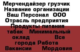 Мерчендайзер-грузчик › Название организации ­ Ваш Персонал, ООО › Отрасль предприятия ­ Продукты питания, табак › Минимальный оклад ­ 39 000 - Все города Работа » Вакансии   . Мордовия респ.